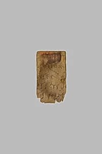 Fragment of a mummy label by Unknown Artist