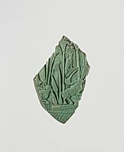 Fragment of an ovoid flask by Unknown Artist