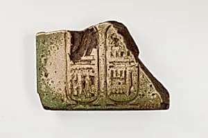 Fragment of tile by Unknown Artist