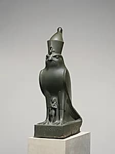 God Horus Protecting King Nectanebo II by Unknown Artist
