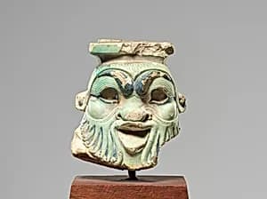 Head from a Bes Jar by Unknown Artist