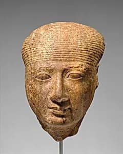 Head of a goddess by Unknown Artist
