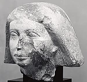 Head of a statue by Unknown Artist