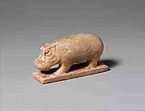 Hippopotamus figurine by Unknown Artist