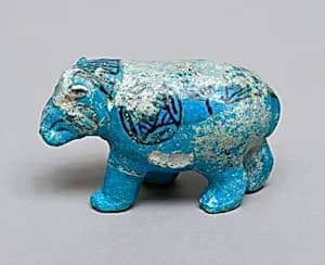 Hippopotamus figurine by Unknown Artist