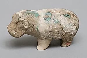 Hippopotamus figurine by Unknown Artist