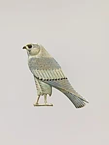 Inlay depicting a falcon by Unknown Artist