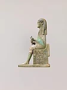 Inlay depicting enthroned god by Unknown Artist
