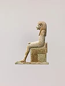 Inlay depicting enthroned god by Unknown Artist