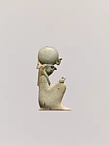 Inlay depicting the squatting god Re by Unknown Artist