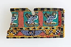 Inlay fragment, rekhyt birds by Unknown Artist