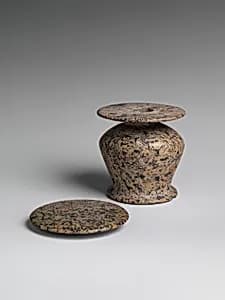 Kohl jar with lid by Unknown Artist