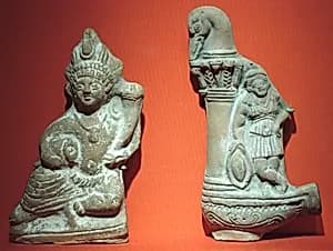 Lamp with Athena-Neith by Unknown Artist