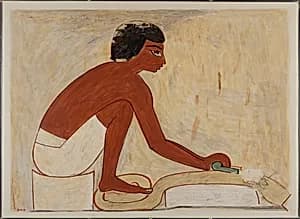 Leather Working, Tomb of Rekhmire by Nina de Garis Davies