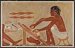 Leather Working, Tomb of Rekhmire by Nina de Garis Davies