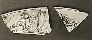 Magic knife fragments (2) by Unknown Artist