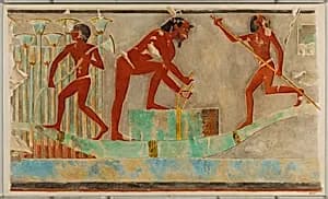 Men Gathering Papyrus