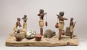 Model farmyard and butchery by Unknown Artist