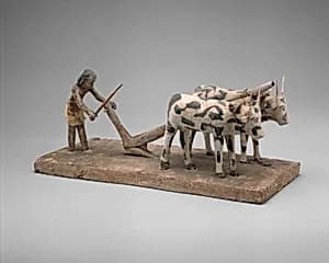 Model of a Man Plowing by Unknown Artist