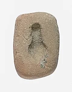 Mold for a Nefer Bead by Unknown Artist
