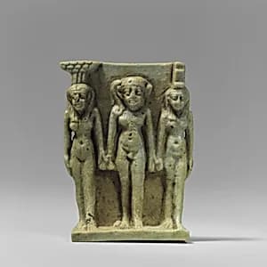 Nephthys, Horus, and Isis Amulet by Unknown Artist