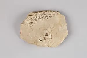 Ostracon inscribed with identity marks by Unknown Artist