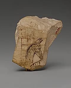 Ostracon with a donkey by Unknown Artist