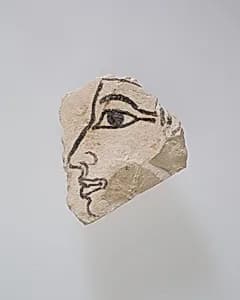 Ostracon with a Man's Profile by Unknown Artist