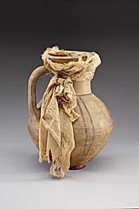 Painted Wide-Mouthed Jug by Unknown Artist