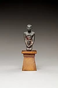 Pediusir kneeling, holding a jar by Unknown Artist