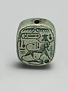Plaque inscribed for Thutmose III by Unknown Artist