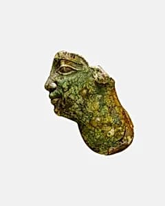 Profile face inlay by Unknown Artist