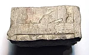 Raised relief fragment by Unknown Artist