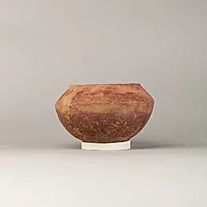 Red polished ware bowl by Unknown Artist