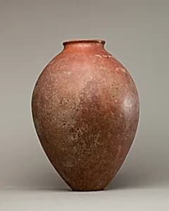 Red polished ware jar by Unknown Artist