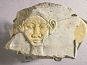 Relief Fragment , "hr" hieroglyph by Unknown Artist