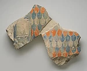 Relief fragment with feather pattern by Unknown Artist