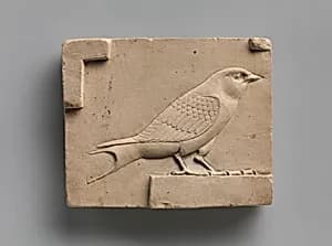 Relief plaque with a swallow by Unknown Artist