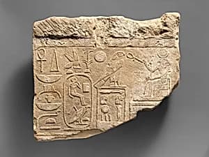 Relief with cartouches of Psammuthis by Unknown Artist