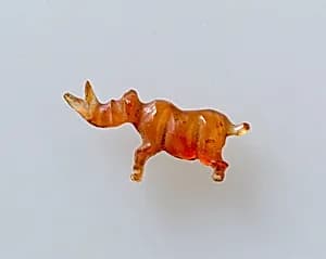 Rhinoceros amulet by Unknown Artist