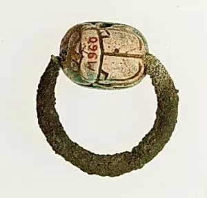 Ring with scarab bezel by Unknown Artist