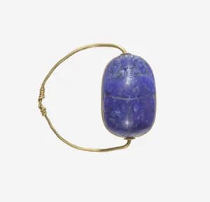 Scarab Finger Ring by Unknown Artist