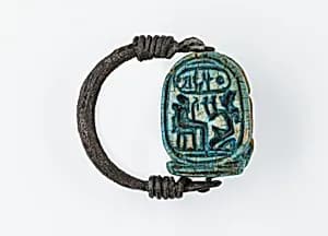 Scarab Finger Ring by Unknown Artist