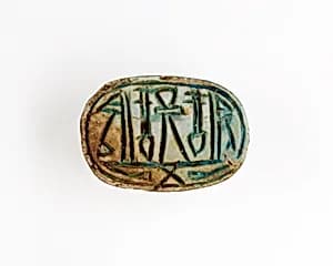 Scarab Incised with Hieroglyphs by Unknown Artist