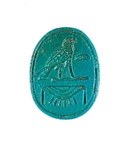 Scarab Inscribed Female Golden Horus by Unknown Artist