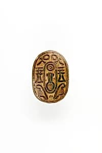 Scarab Inscribed with Hieroglyphs by Unknown Artist