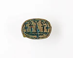 Scarab Inscribed with Hieroglyphs by Unknown Artist