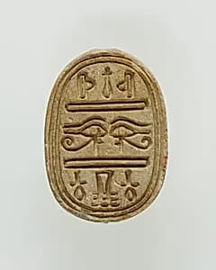 Scarab Inscribed with Hieroglyphs by Unknown Artist