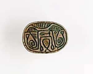 Scarab Inscribed with Hieroglyphs by Unknown Artist