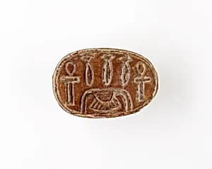 Scarab Inscribed with Hieroglyphs by Unknown Artist